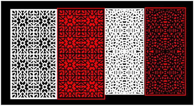 Una tarjeta en blanco y negro con un patrón rojo y blanco con la palabra amor.