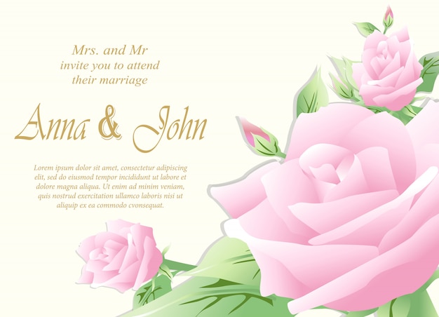 Tarjeta de boda