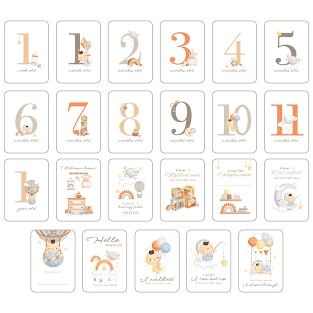 Tarjeta Boho Baby Boy Hito