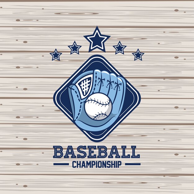Tarjeta de campeonato de beisbol