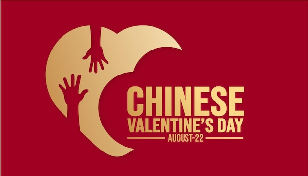 Tarjeta de cartel de banner de fondo de concepto de vacaciones de plantilla de fondo de día de San Valentín chino