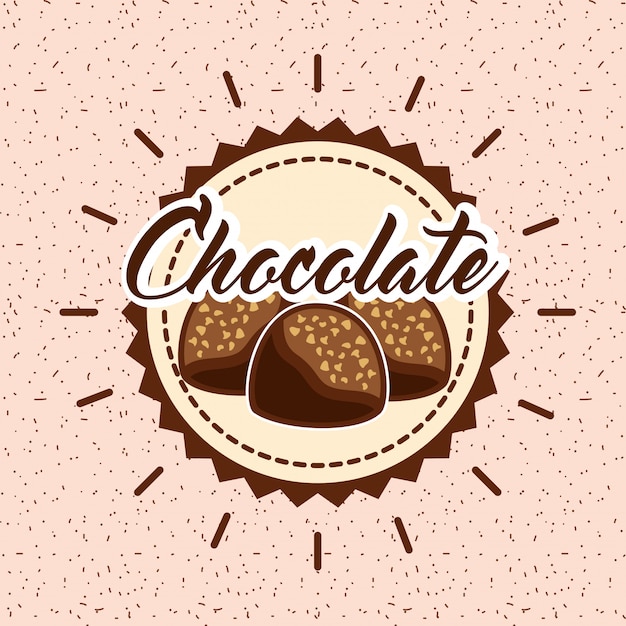 Tarjeta de chocolate cacao