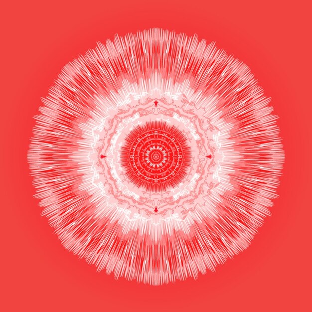Tarjeta colorida con mandala