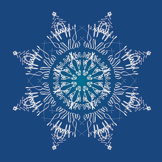 Tarjeta colorida con mandala