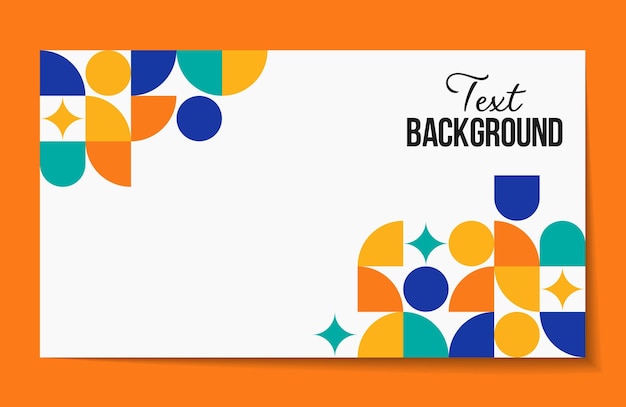 una tarjeta colorida con el texto texto texto texto de vuelta a la página