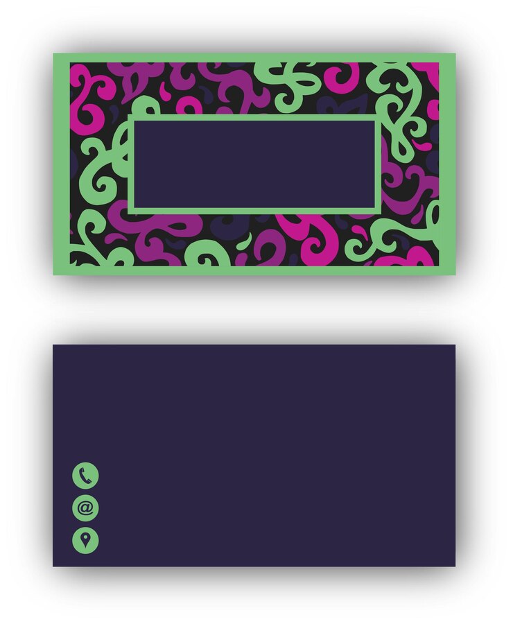 Vector tarjeta comercial