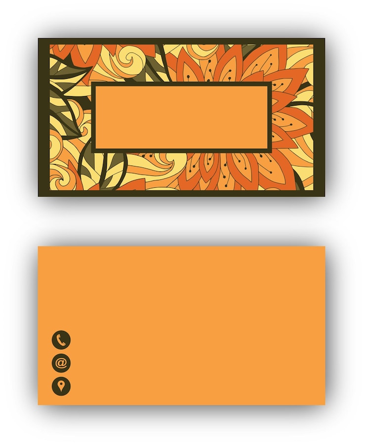 Vector tarjeta comercial