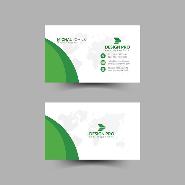 Vector tarjeta comercial