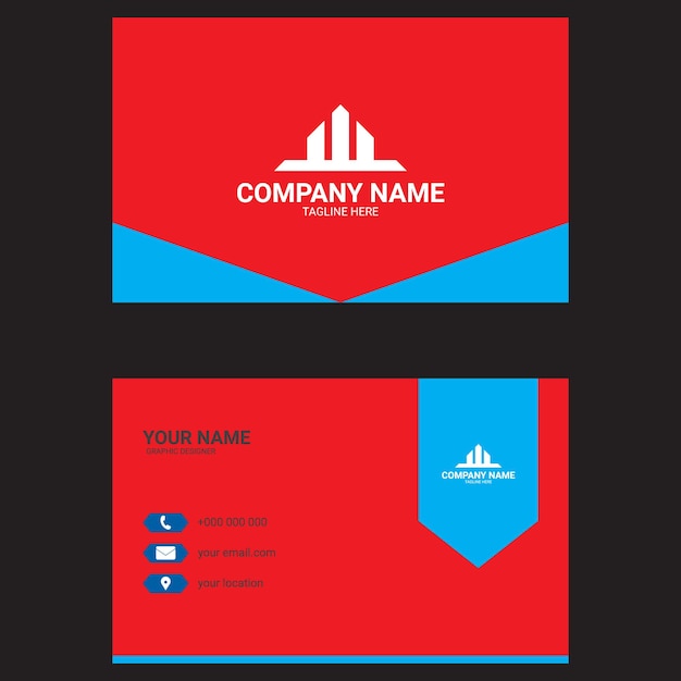 Vector tarjeta comercial