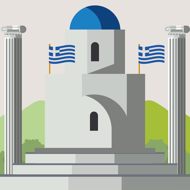 Tarjeta de construcción de Grecia