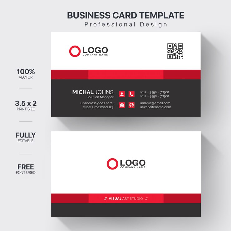 Vector tarjeta corporativa elegante