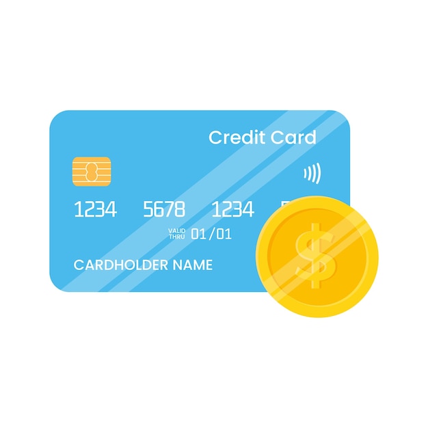 Tarjeta de crédito y dólar dorado
