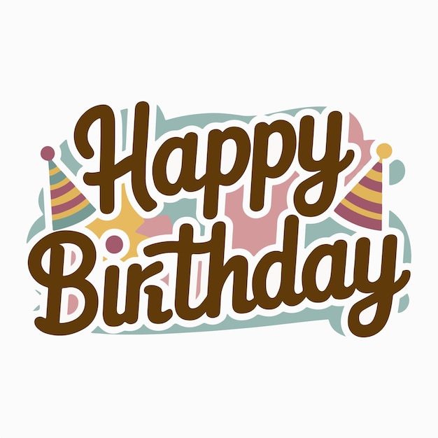 una tarjeta de cumpleaños con un feliz cumpleaños escrito en ella