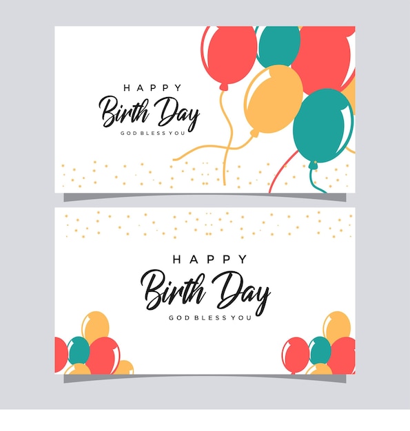 Tarjeta de cumpleaños vector de diseño de año nuevo