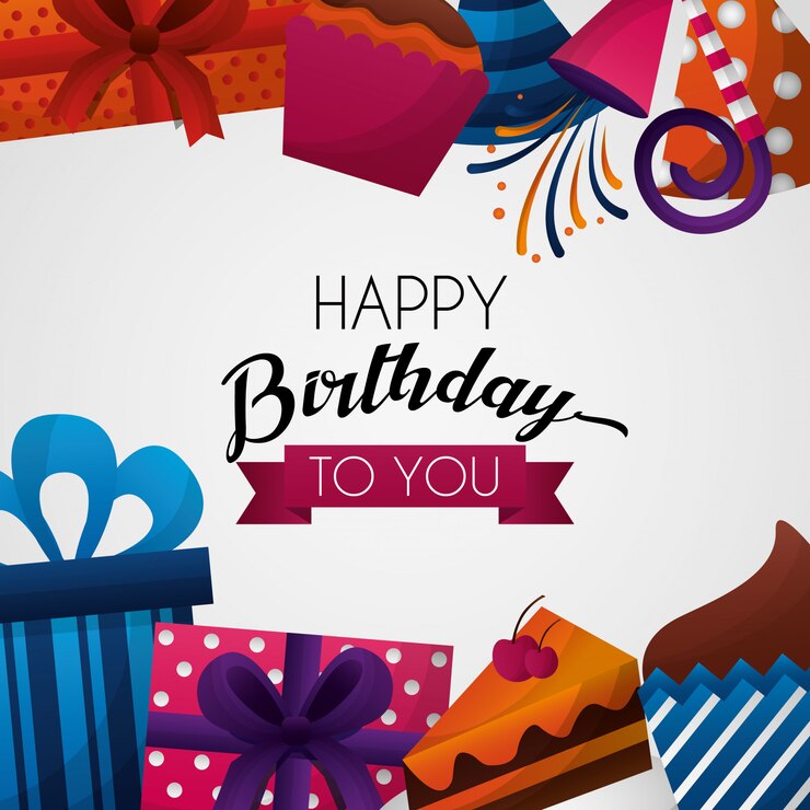 Vector tarjeta de cumpleaños