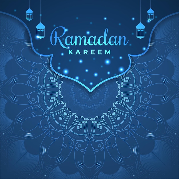 Tarjeta decorativa elegante del festival ramadan kareem