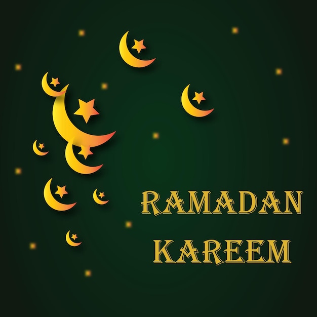 Tarjeta decorativa elegante del festival ramadan kareem