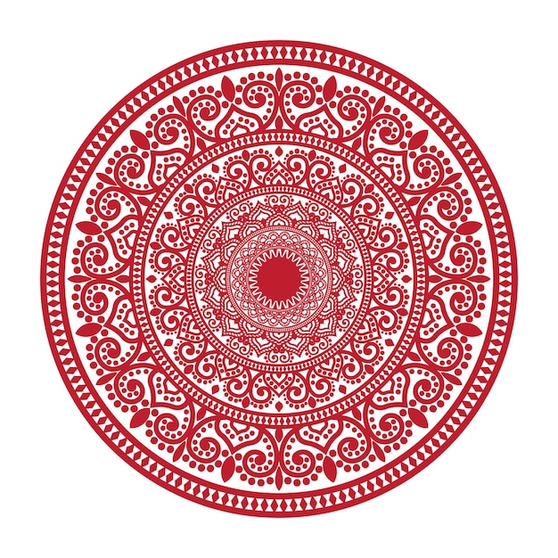 Tarjeta decorativa mandala de lujo en color dorado