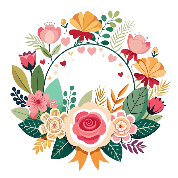 Tarjeta del Día de la Madre con elegantes elementos florales y espacio para expresar mensajes personalizados