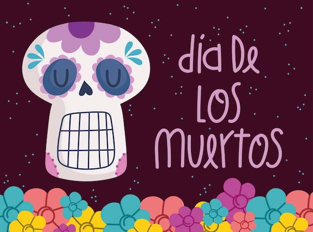 Tarjeta del día de los muertos