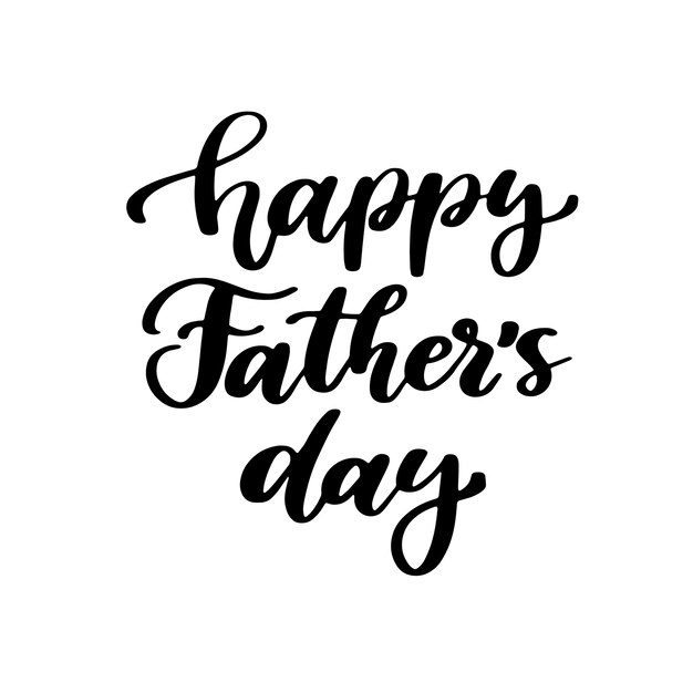 Tarjeta del día del padre con letras escritas a mano