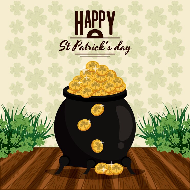 Vector tarjeta del día de san patricio