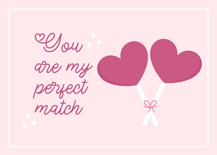 tarjeta del día de san valentín eres mi pareja perfecta