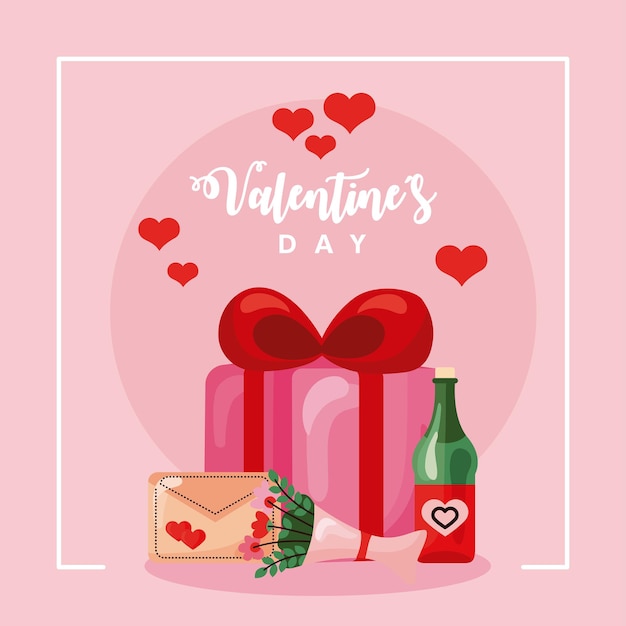 Tarjeta del día de San Valentín