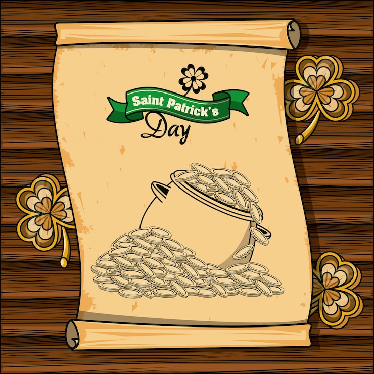 Vector tarjeta de dibujos animados de san patricio