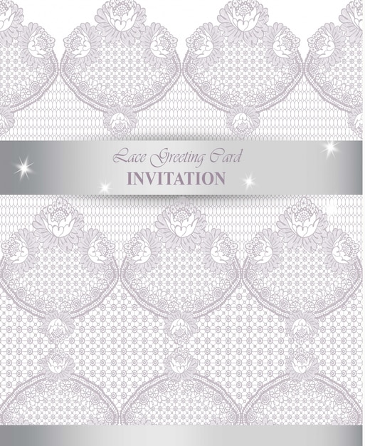 Tarjeta de encaje Vector