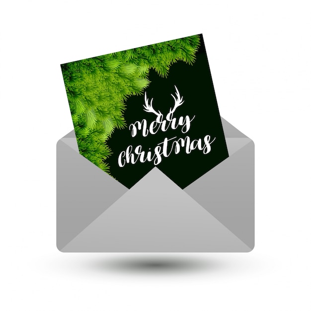 Tarjeta envolvente de Navidad