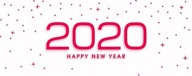 Tarjeta de felicitación de año nuevo 2020