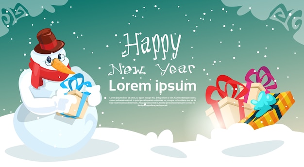 Tarjeta de felicitación de año nuevo de celebración