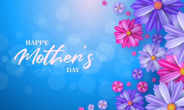 Tarjeta de felicitación de banner de feliz día de la madre para redes sociales