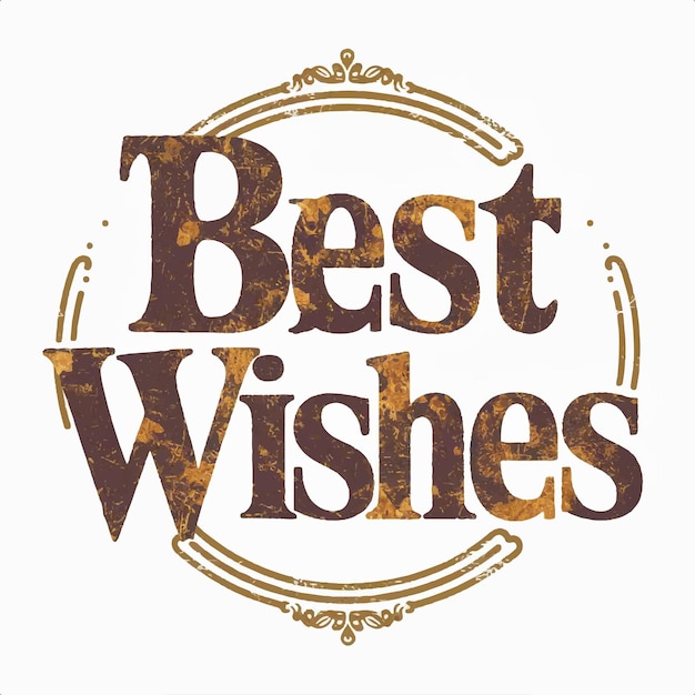 Tarjeta de felicitación Best Wishes
