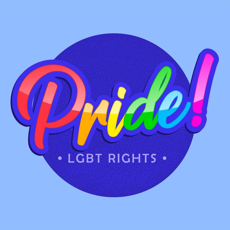 Vector tarjeta de felicitación del concepto del orgullo gay