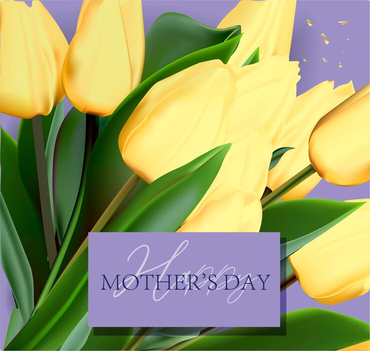 Vector tarjeta de felicitación del día de la madre feliz. vacaciones de la mujer