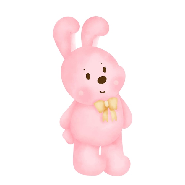 Tarjeta de felicitación del día de Pascua, color de agua del día de Pascua Handraw
