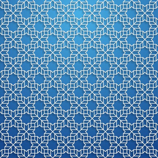 Tarjeta de felicitación de diseño arabesco árabe para Ramadán Kareem Detalle colorido ornamental islámico de mosaico Ilustración vectorial