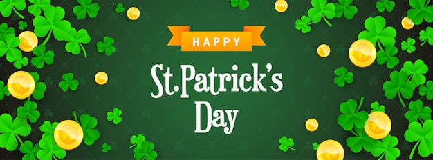 Tarjeta de felicitación de feliz día de san patricio