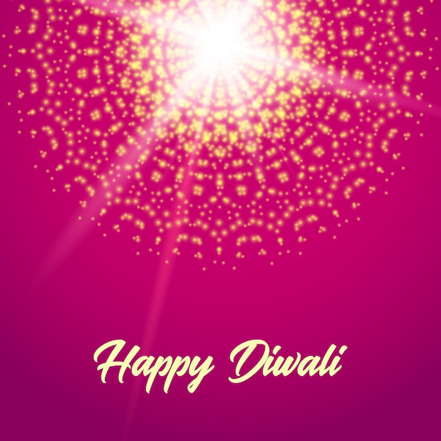 Vector tarjeta de felicitación feliz diwali