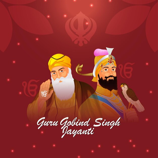 Vector tarjeta de felicitación feliz gurpurab