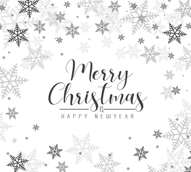 Tarjeta de felicitación de feliz Navidad y próspero año nuevo.