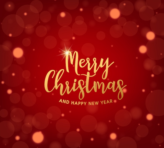 Tarjeta de felicitación de feliz Navidad y próspero año nuevo.