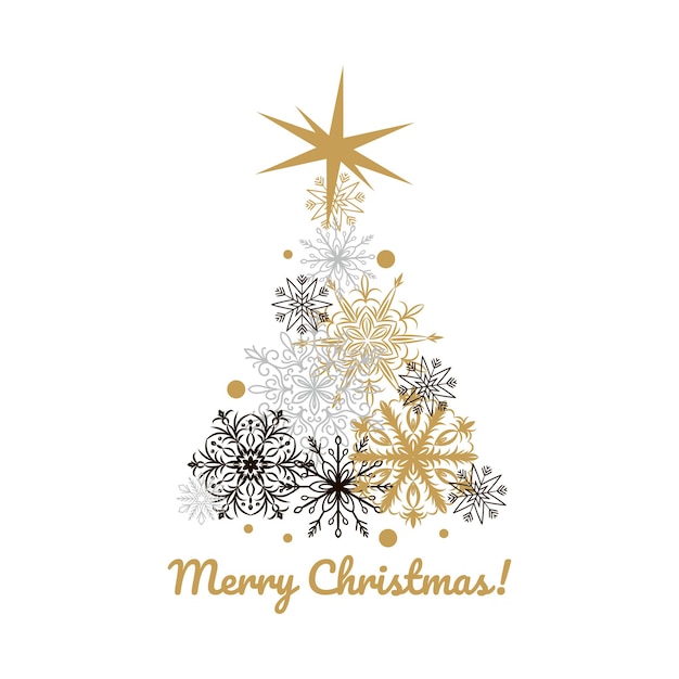 Tarjeta de felicitación de feliz Navidad y próspero año nuevo.