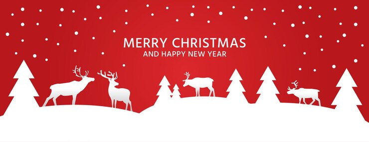 Tarjeta de felicitación de feliz Navidad y próspero año nuevo.