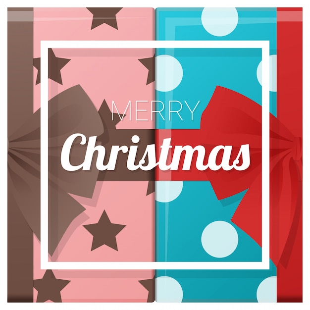 Tarjeta de felicitación de feliz Navidad y próspero año nuevo.