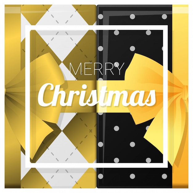 Tarjeta de felicitación de feliz Navidad y próspero año nuevo.