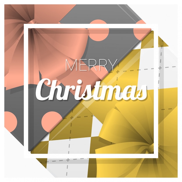 Tarjeta de felicitación de feliz Navidad y próspero año nuevo.
