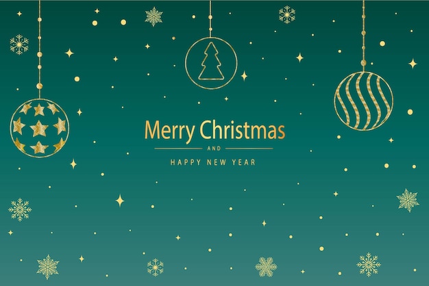 Tarjeta de felicitación de feliz Navidad y próspero año nuevo.